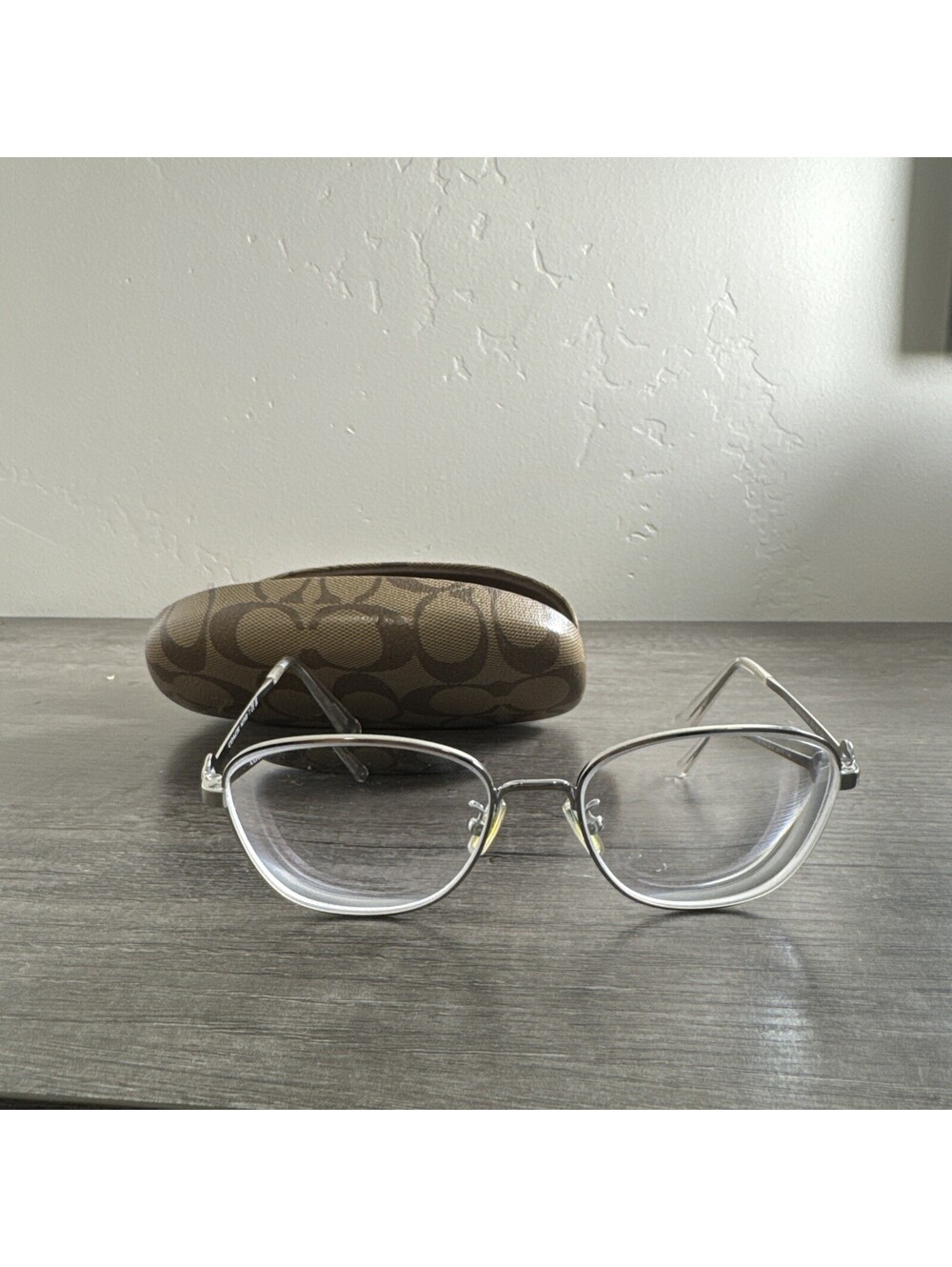 Coach Eyeglasses HC 5128 9001 Shiny Silver 54-17-140 FRAMES ONLY WITH CASE